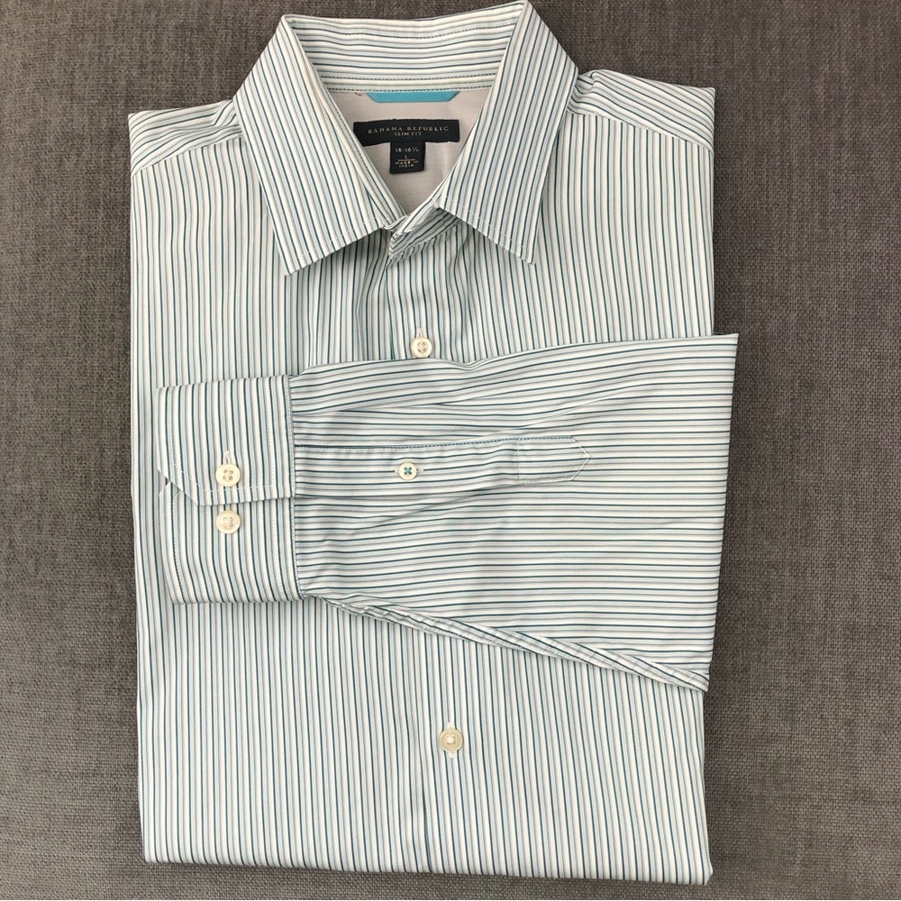 Banana Republic, Men’s Button-Down Shirt, Size Large, Slim Fit